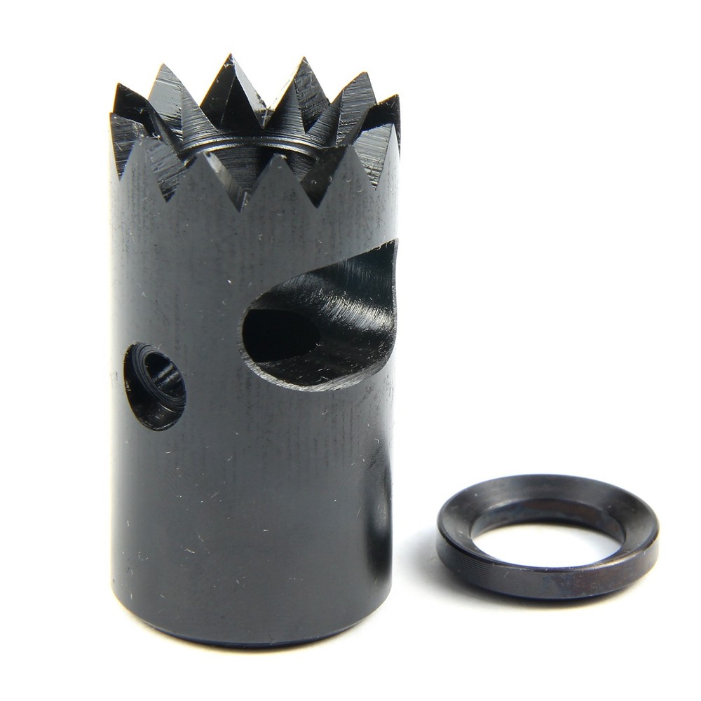 Compact Low Concussion 1/2x28 Competition Muzzle Brake for .223/556/22LR/5728