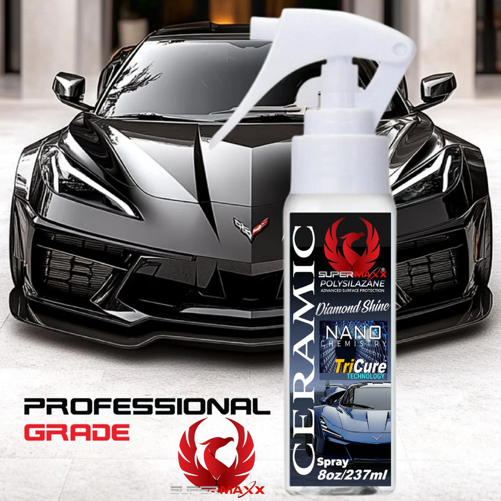 CERAMIC CAR COATING SPRAY PRO GRADE SUPERMAXX ADVANCED PROTECTION POLYSILAZANE