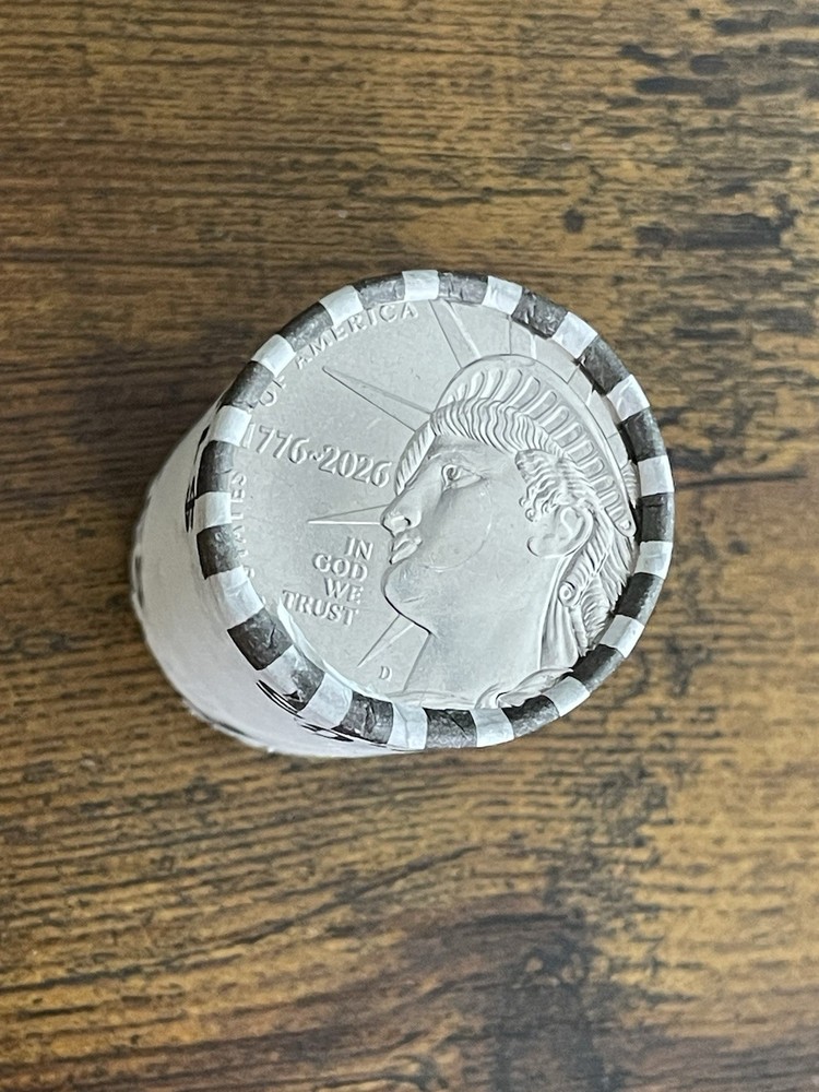 Enduring Liberty Half Dollar 1776–2026 Uncirculated $10 Roll  D MINT🔥🔥