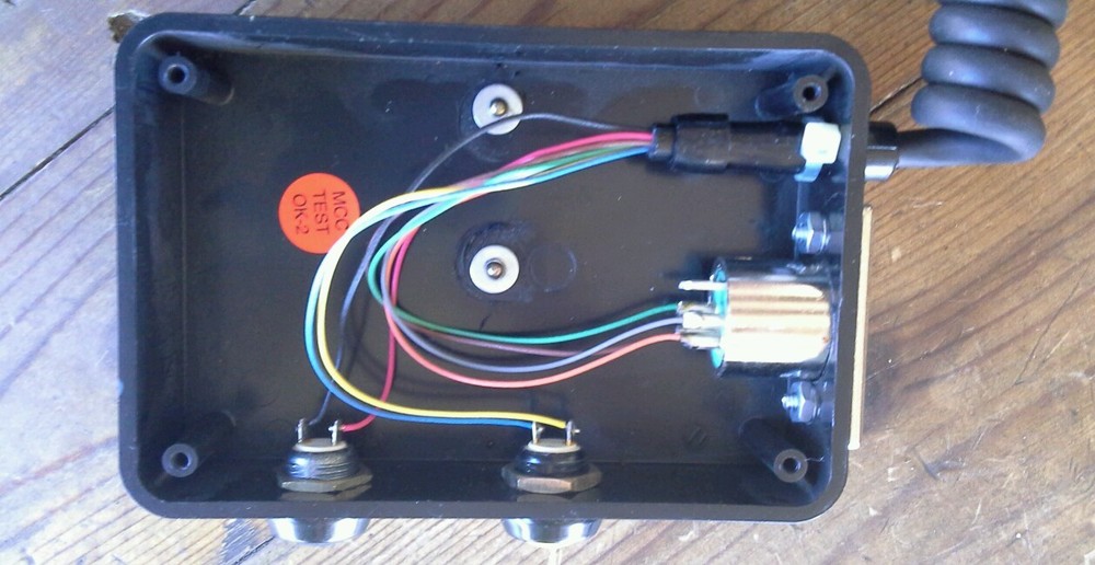 Intercom Transmitter (Push to talk) Belt Station Coiled cord 2 button box