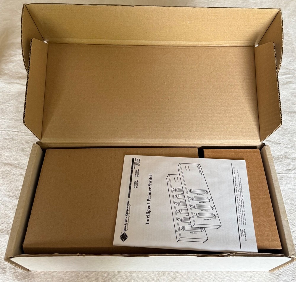 BLACK BOX SW135A Intelligent Printer Switch. New! Old Stock!