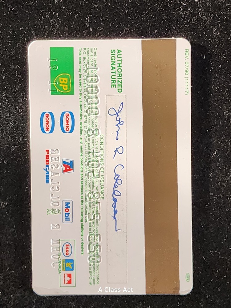 1991 BP credit card cc472
