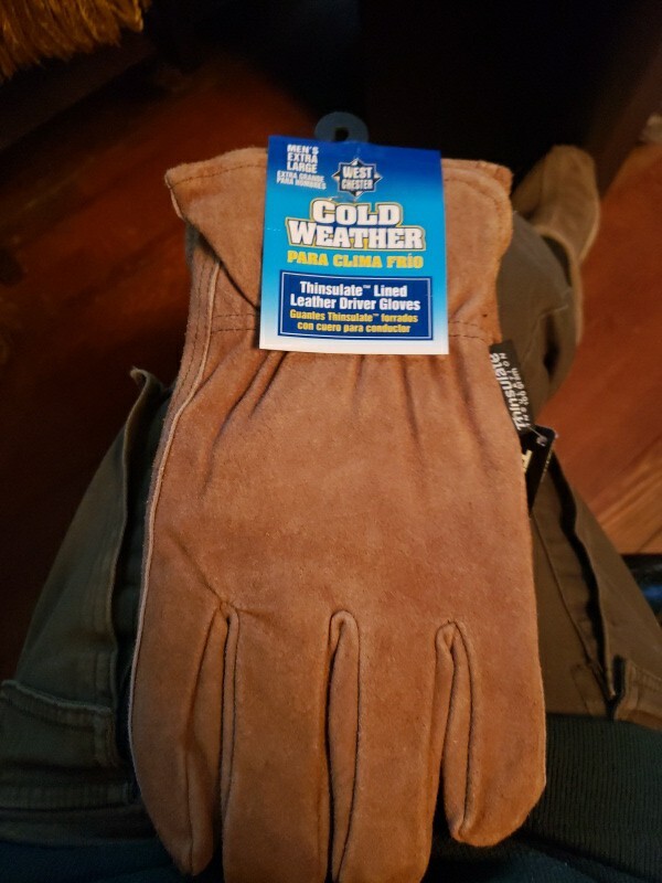 3M Thinsulate Insulation Cowhide Leather Gloves Size EXTRA Large