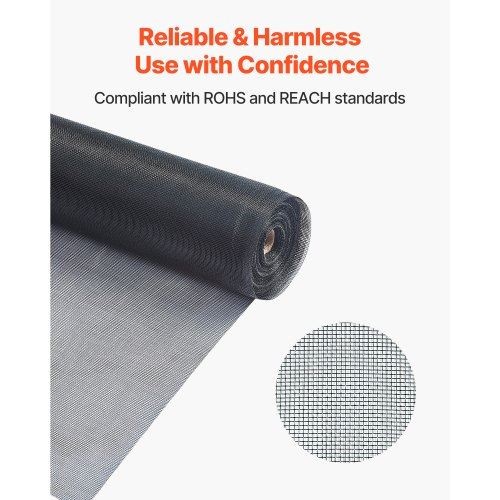 Window Screen Replacement 100 ft 48 in Window Screen Mesh DIY Adjustable