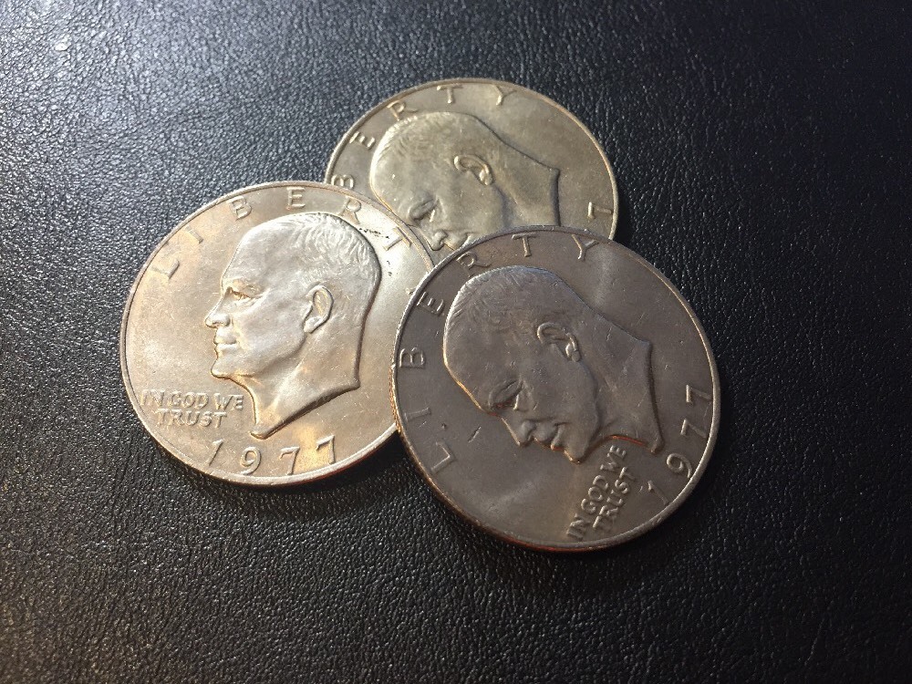 1977p Eisenhower Dollar Uncirculated AU+ UNC BU