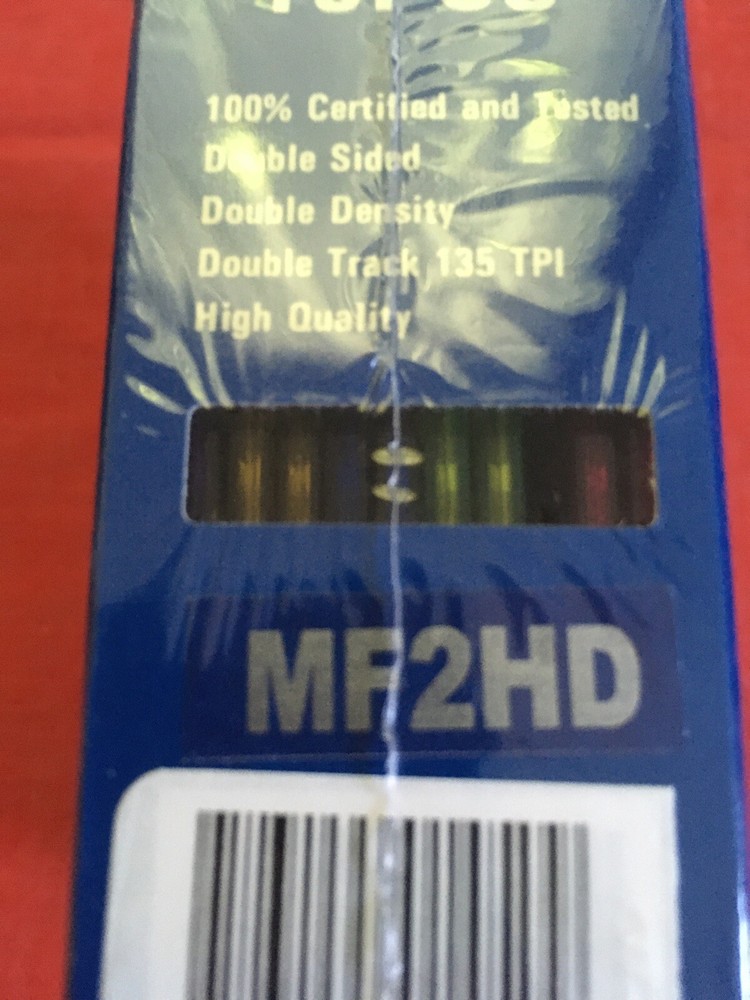 10 Micro Diskettes Neon Rainbow Double sided Starvest MF2HD Micro 3.5 Floppy D