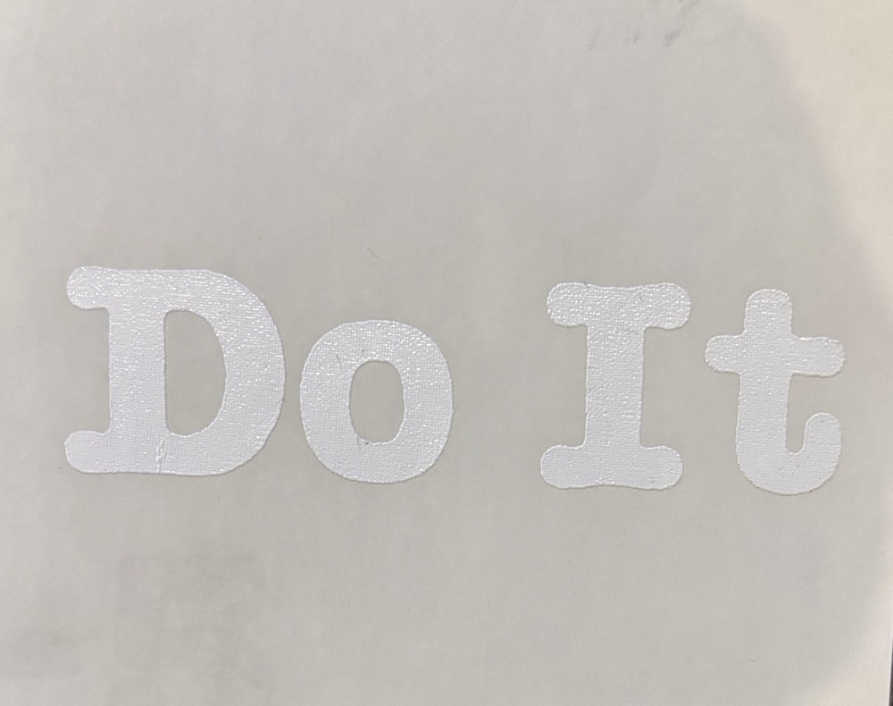 Original Vintage Do It Mini Iron On Transfer