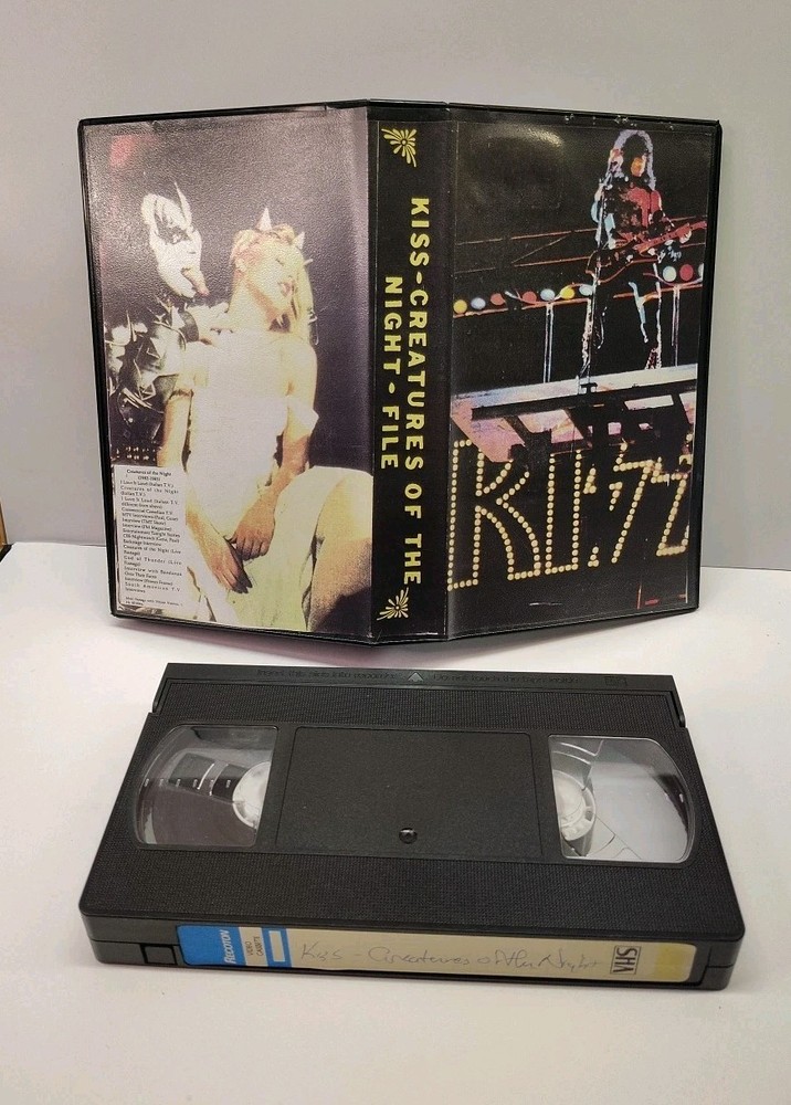 KISS Creatures Of The Night VHS Rare Vinnie Vincent Era Interviews Live Footage