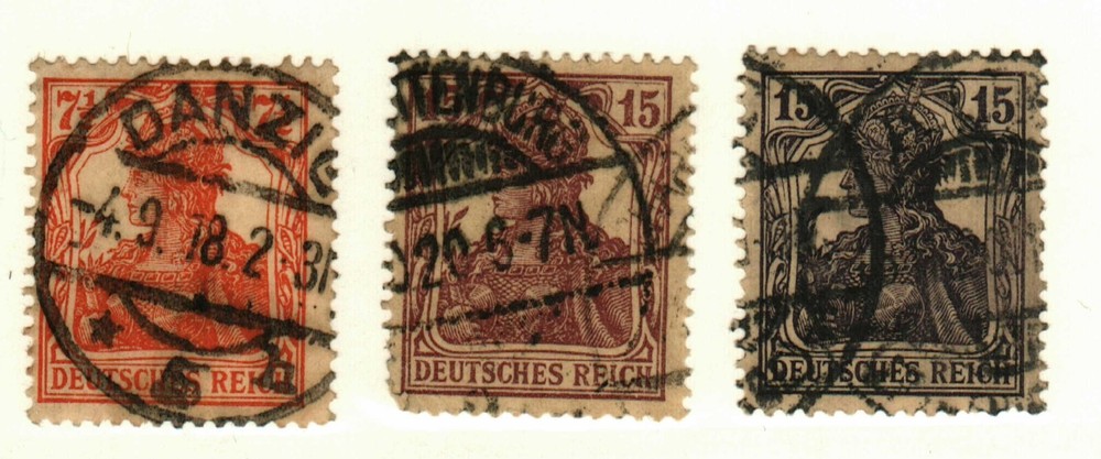 Germany #98-100 used