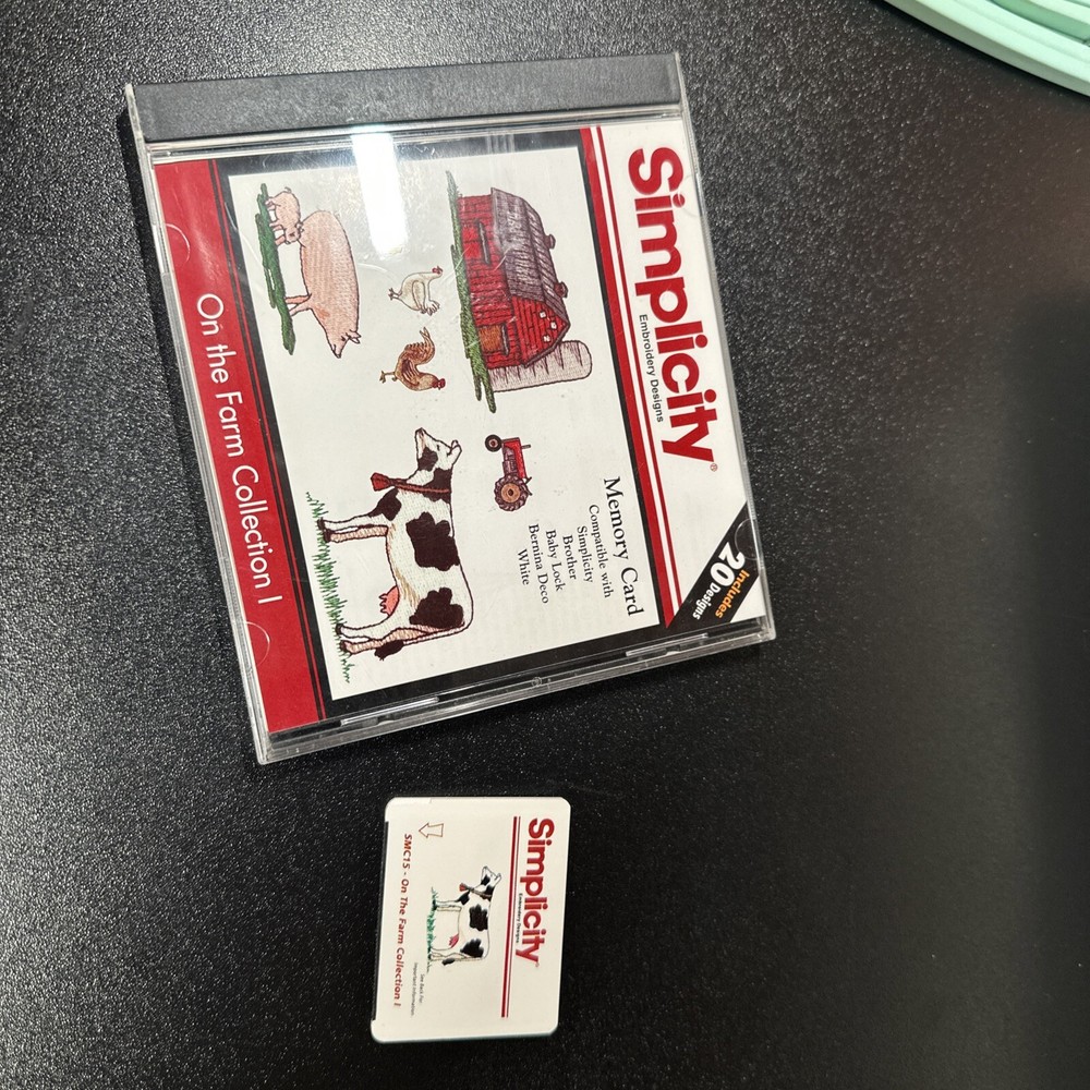 Simplicity, Embroidery Machine, SE3, 5 memory cards