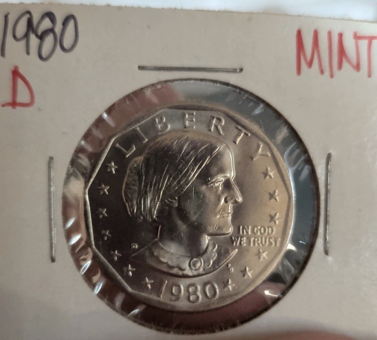 1980-D Susan B Anthony Dollar