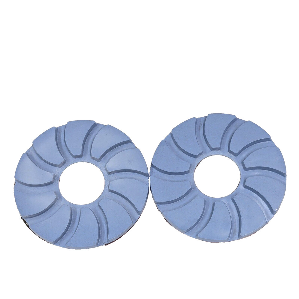 2 Pack 100 Grit Granite/Marble Dry Polishing Disc Hook & Loop Wheel Tool