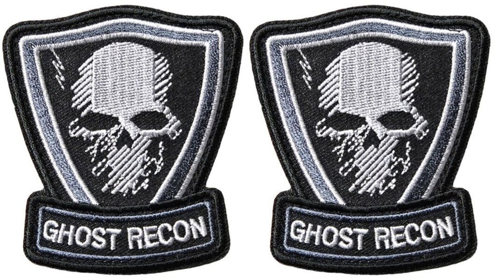 Ghost Skull Recon Embroidered Morale Patch | 2PC  HOOK BACKING 3.0 inch