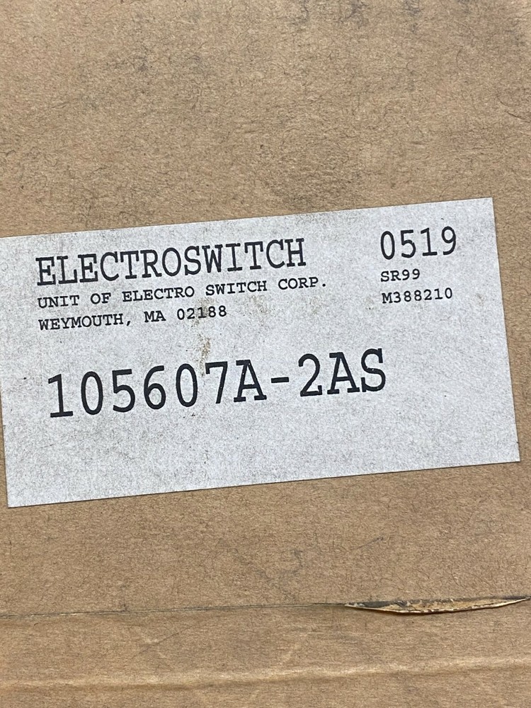 👀 NEW ELECTROSWITCH 2 POSITION MAINTAINED ROTARY SWITCH 75 AMP 600V 105607A-2AS