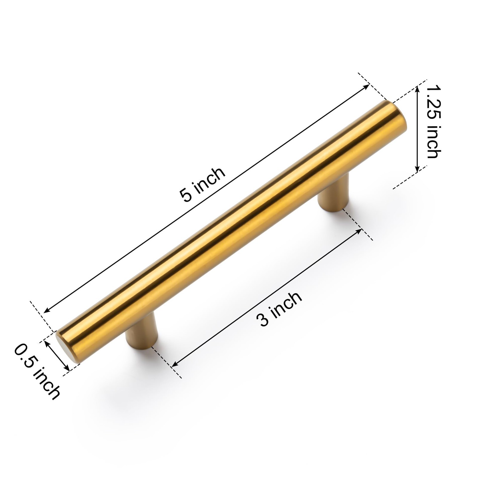 10 Pack Cabinet Pulls Matte Black Stainless Cabinet Handles, for Kitchen and Bat