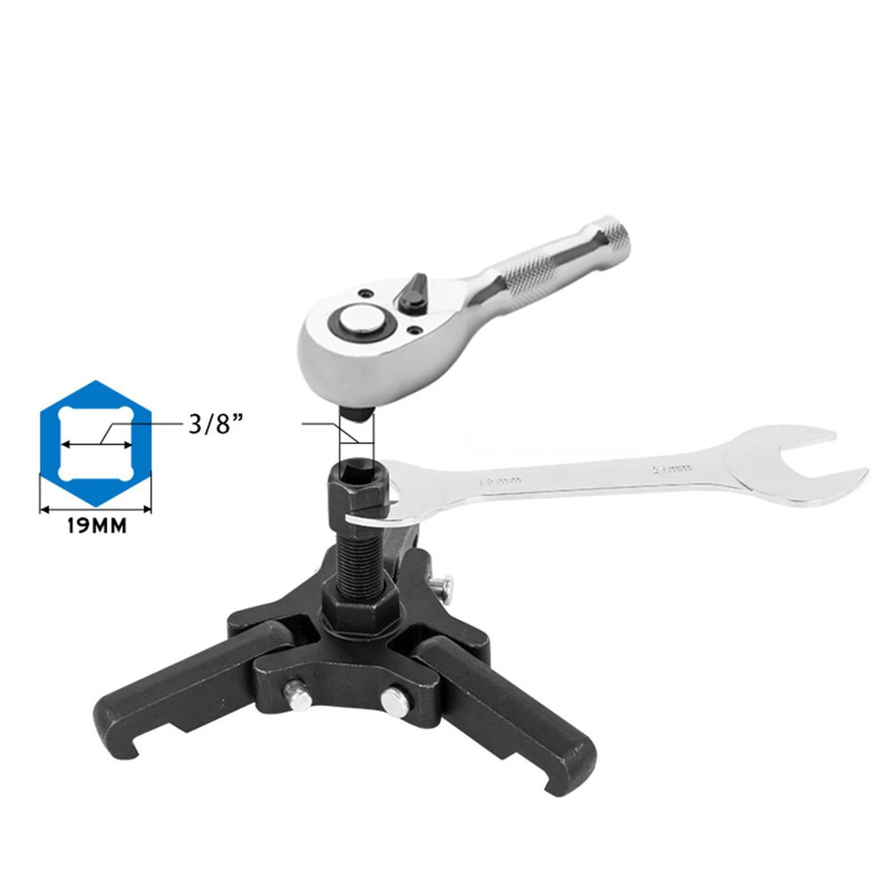Harmonic Balancer Puller Kit, Adjustable 3-Jaw Puller for Removing Harmonic Damp