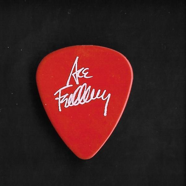 Kiss Guitar Pick Ace Frehley Frehley's Comet Concert Tour Red Plectrum Vintage