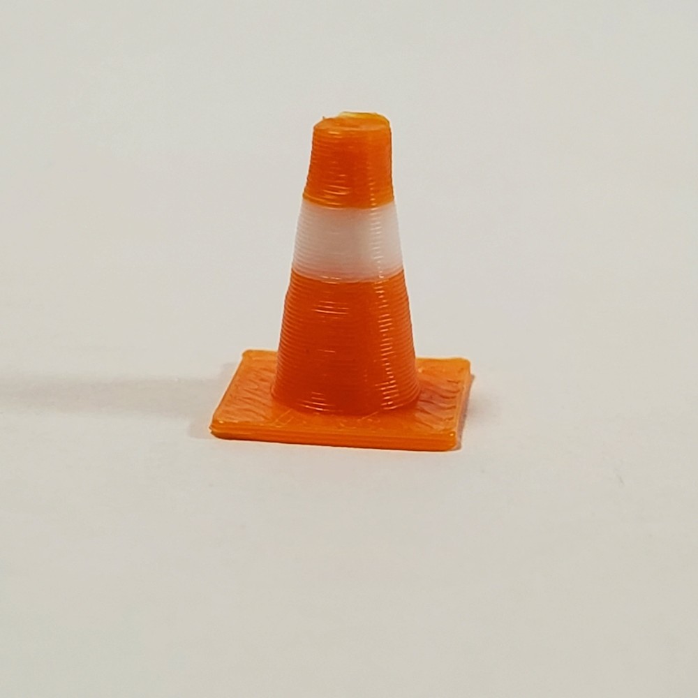 O Scale Traffic Cones for Model Railroad Diorama