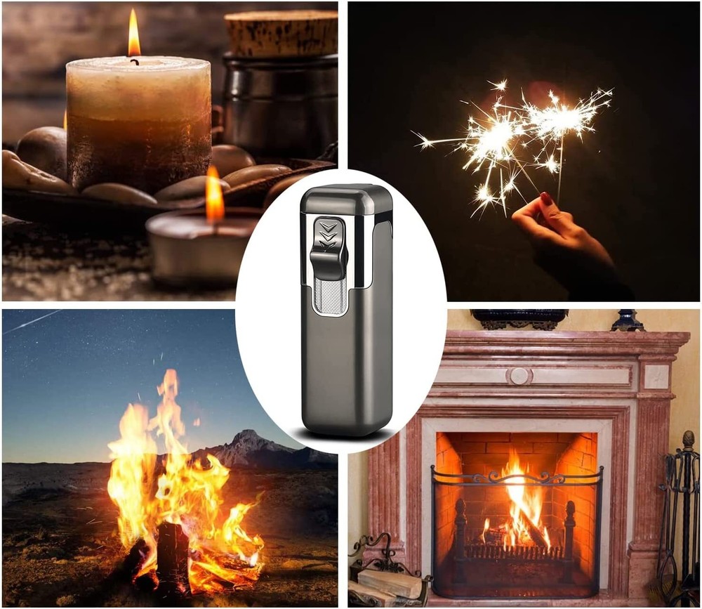 1-2PCs Torch Lighter Quad Jet Lighter Flame Butane Lighter Refillable Adjustable