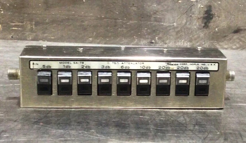 Texscan SA- 78 Variable Attenuator Box Used Surplus