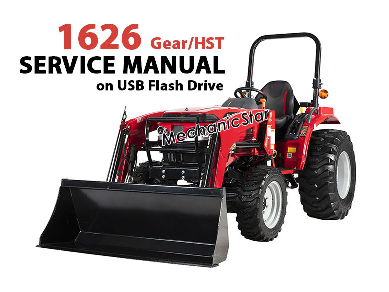 Mahindra 1626 Tractor Operator + Service Manual (USB)
