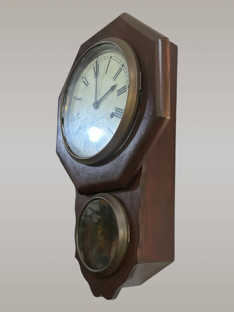 Ansonia Octagon Bell Chime Wall Clock