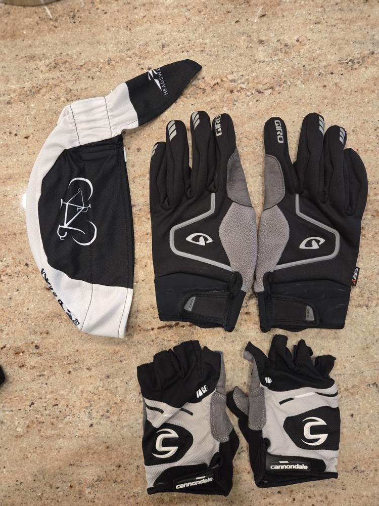 Road Cycling Gloves And Cap