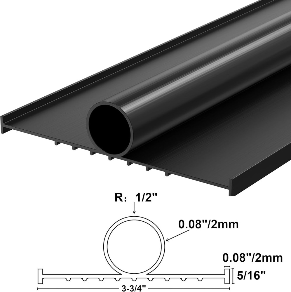 Garage Door Bottom Seals Replacement T Sty for Threshold Buffering Weatherproof
