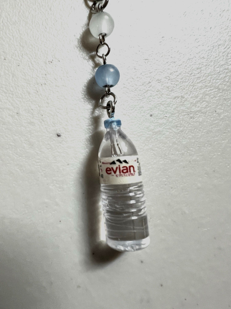 Blue And White Water Bottle Phone Charm