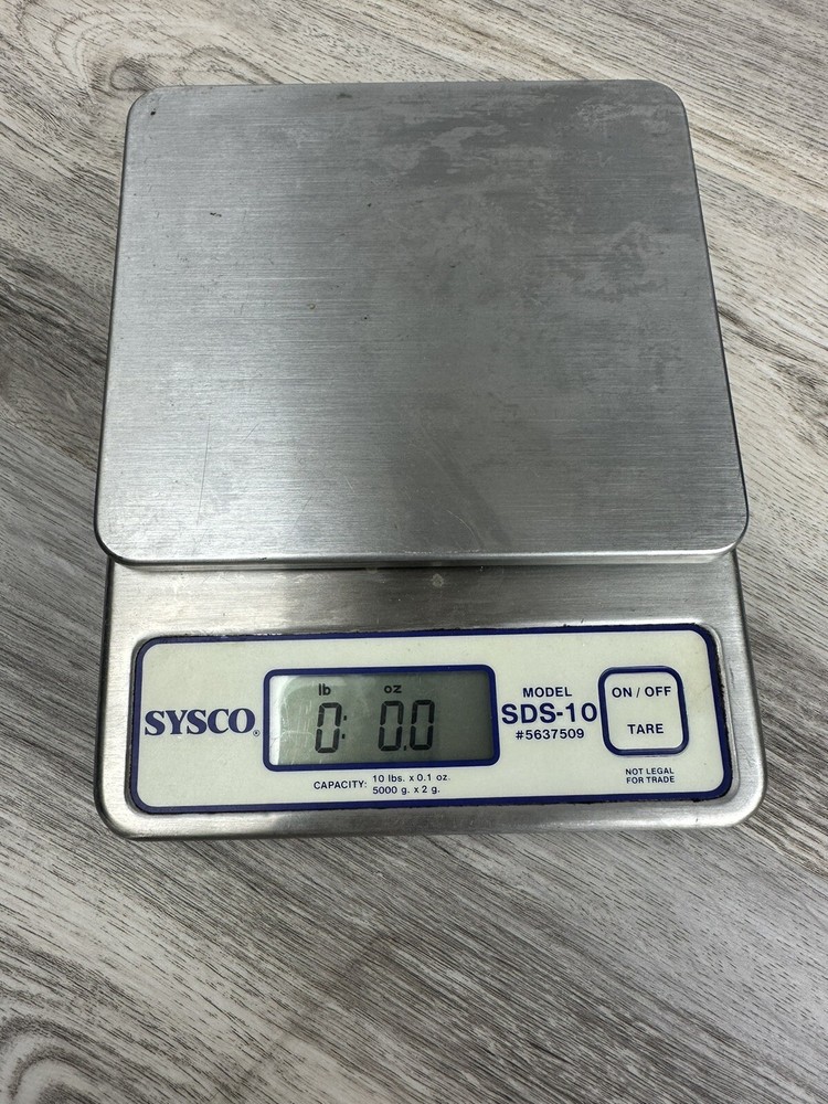 SYSCO Stainless Scale SDS-10  Model 5637509 Tested And Working Condition