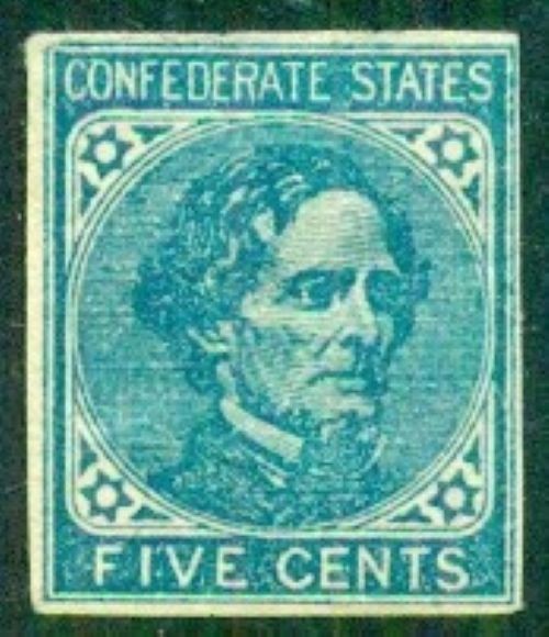 Confederate States #7, MLH, tiny thin, Scott $20.00
