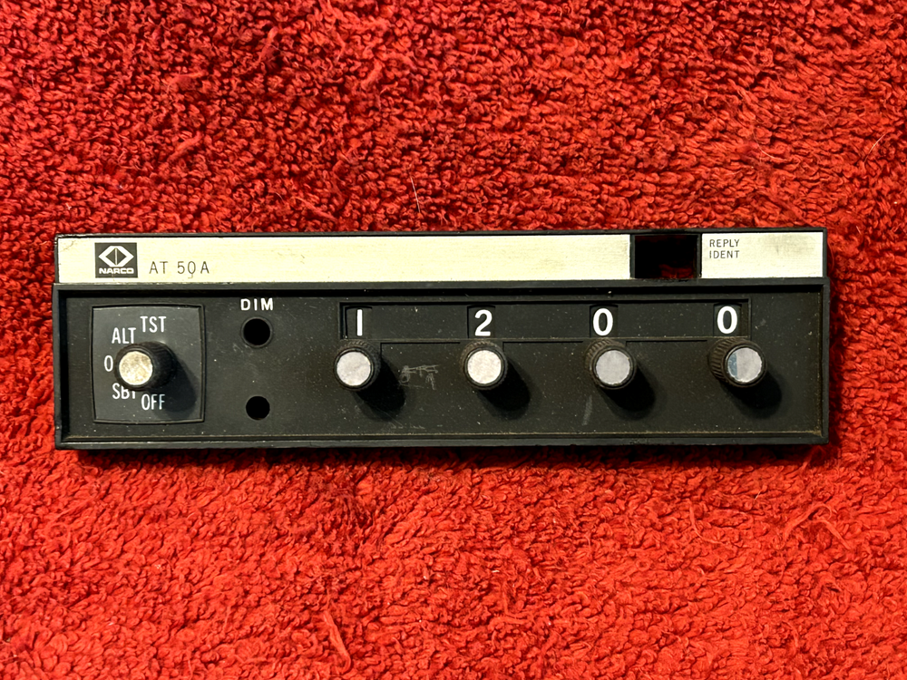 NARCO AVIONICS FACEPLATE FOR AT 50A TRANSPONDER