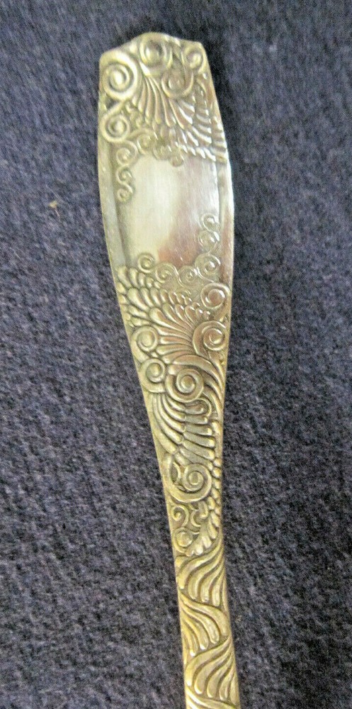 silverplated Victorian serving fork EUDORA 1888 Towle Mfg. Co. Clough server