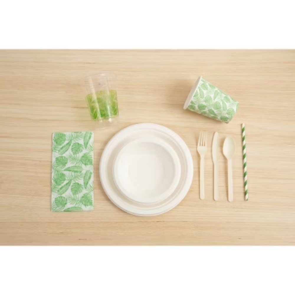Hosted Compostable Sugarcane Bowls - White - 12oz/20ct