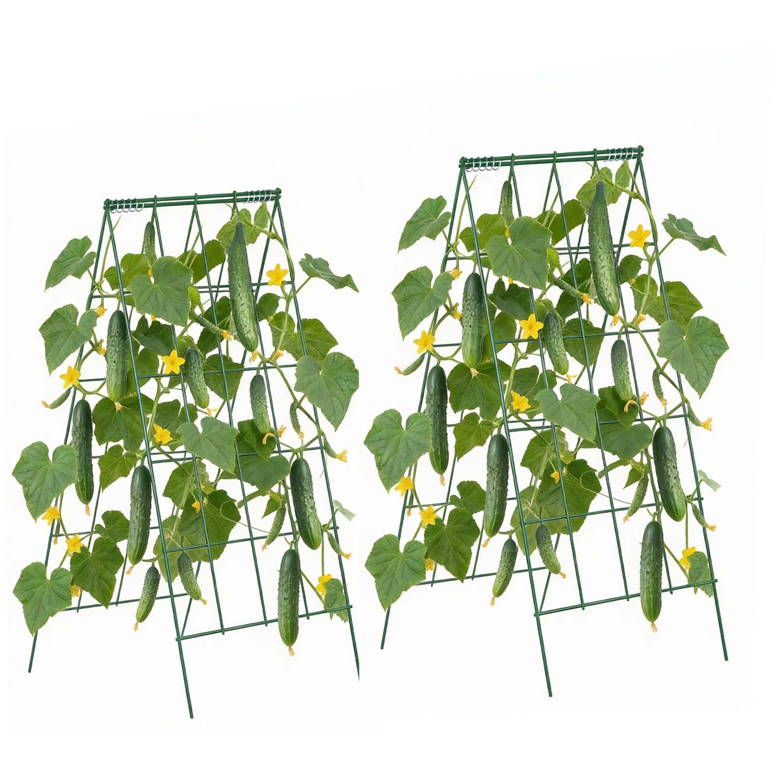 VEVOR Cucumber Trellis 4 Pack A-Frame Metal for Raised Bed Vines 46.06x18.11 in