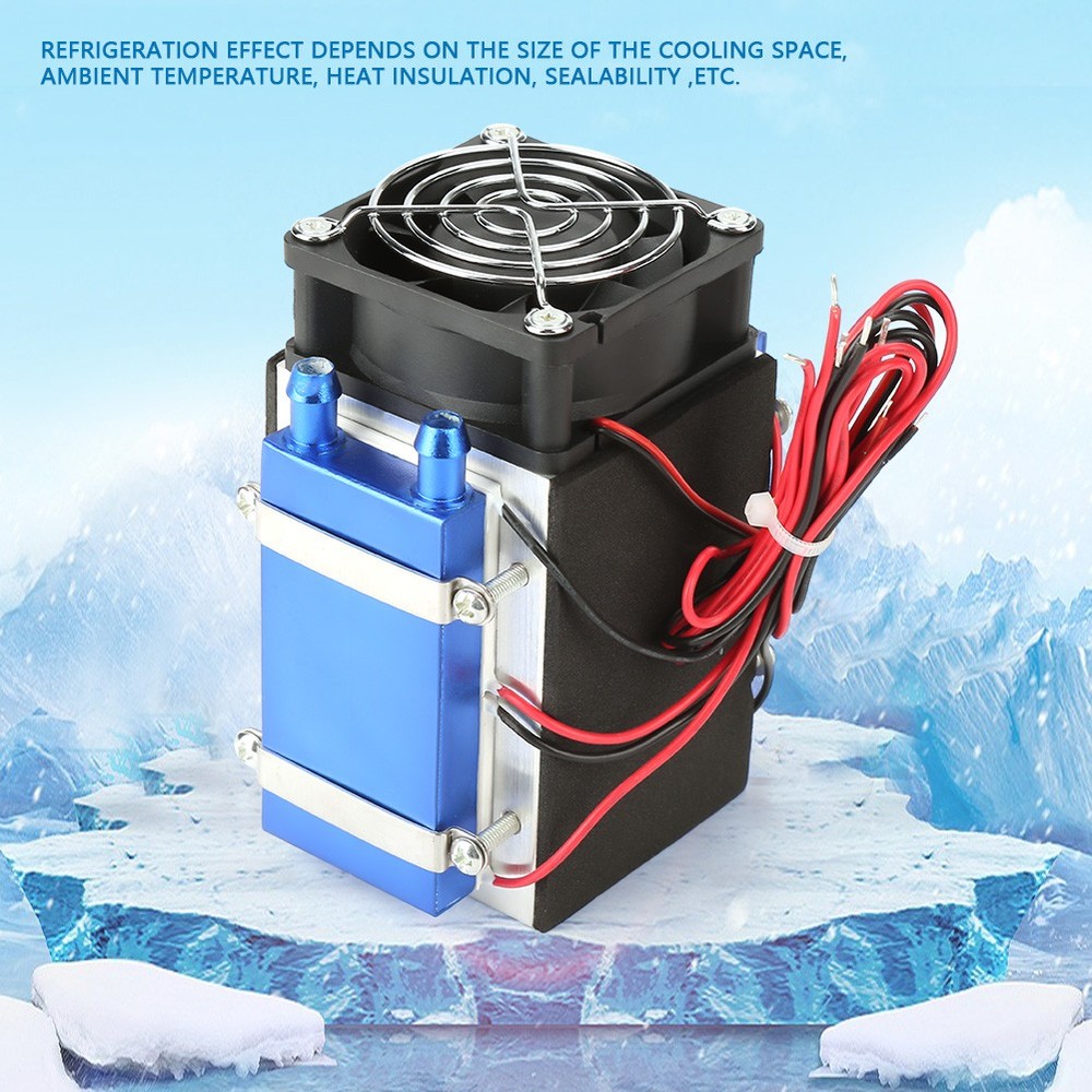 DC 12V 4 Chip Semiconductor Refrigeration Machine Cooler Air New