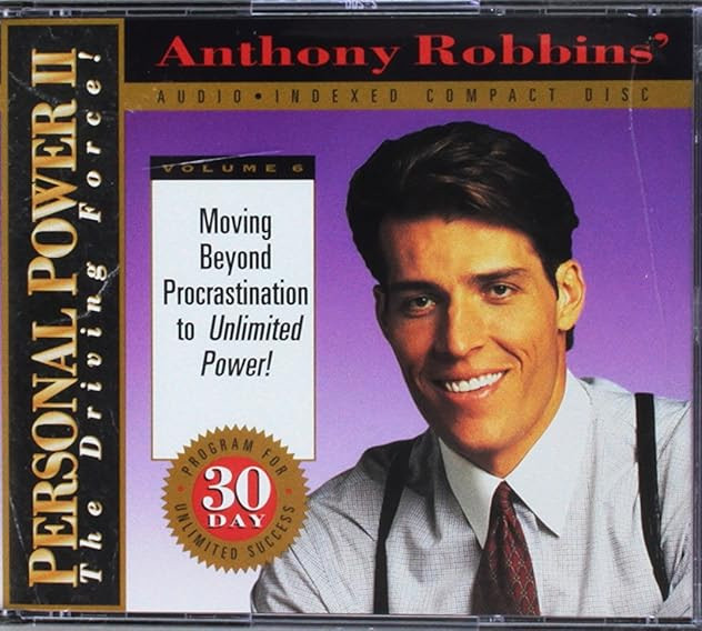 ANTHONY ROBBINS Personal Power 2 Moving Beyond PROCRASTINATION CD Volume 6