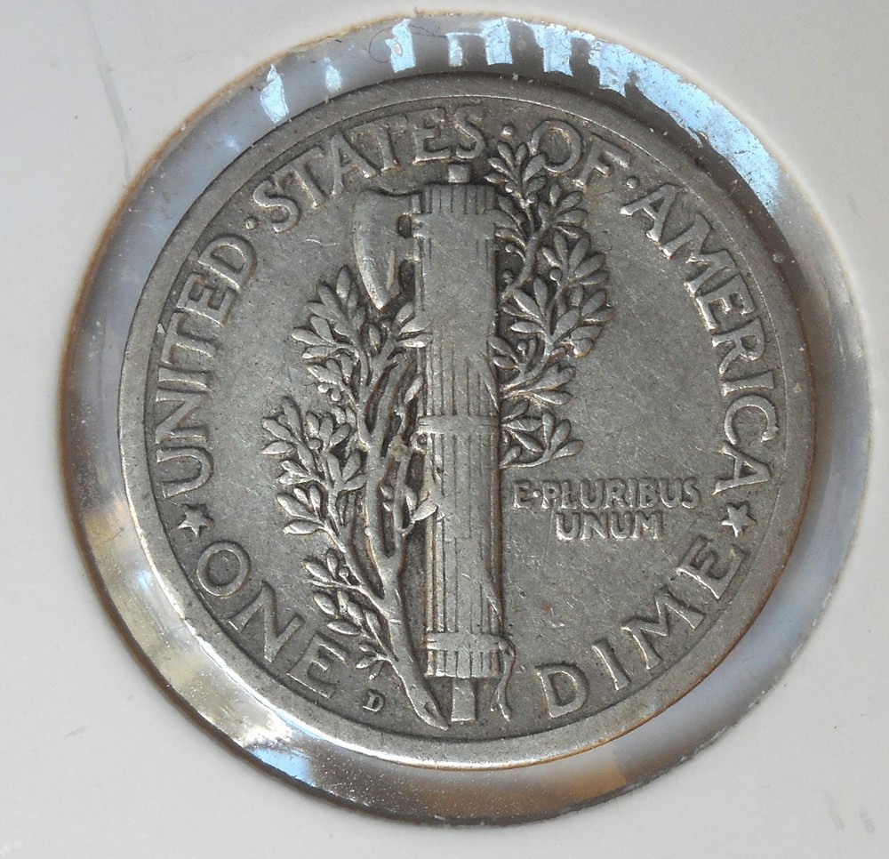 1924-d . Mercury Dime . VF . Very Fine . Original . VF
