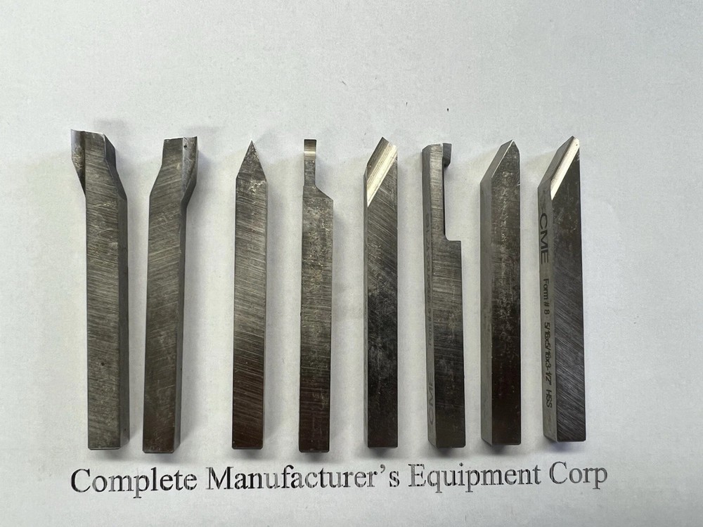 5/16" shank 8pcs/set Solid HSS tool bits offset cranked turning #Z-2662-2002-new