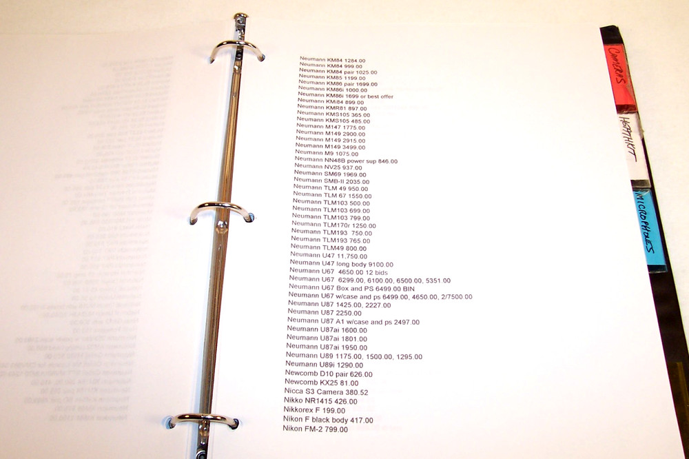 Massive ANTIQUE & HIGH END AUDIO PRICING MANUAL