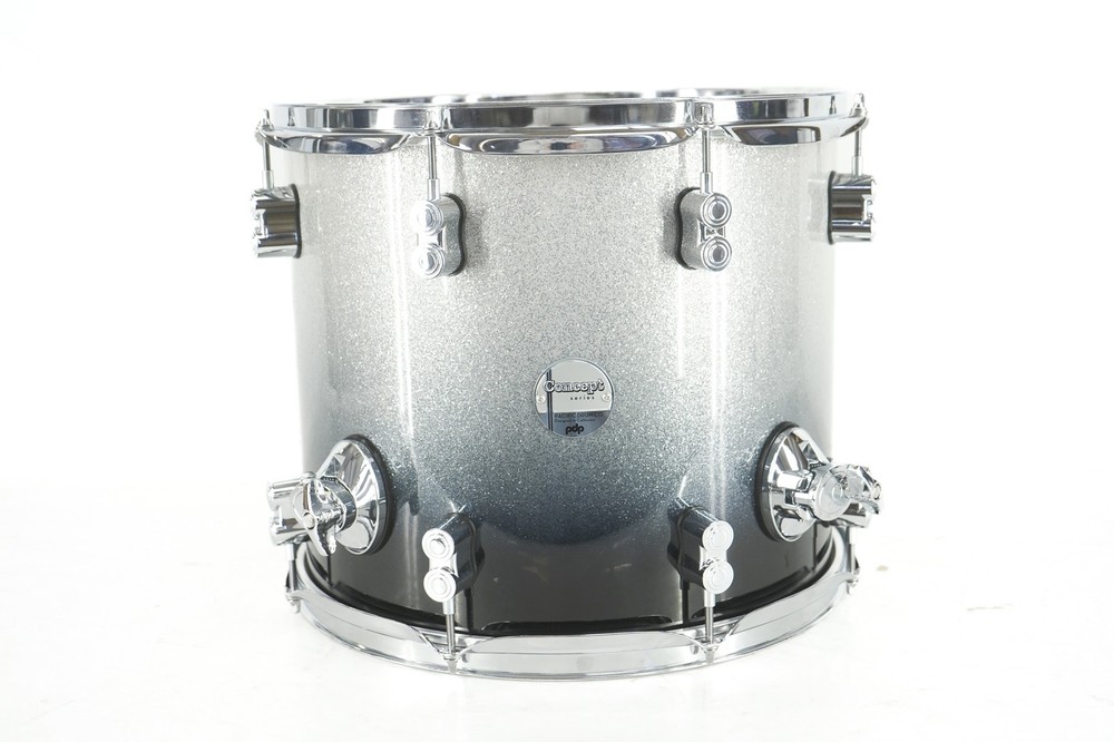 PDP by DW 14"x12" Floor Tom Drum, Concept Series Silver Sparkle Missing Legs