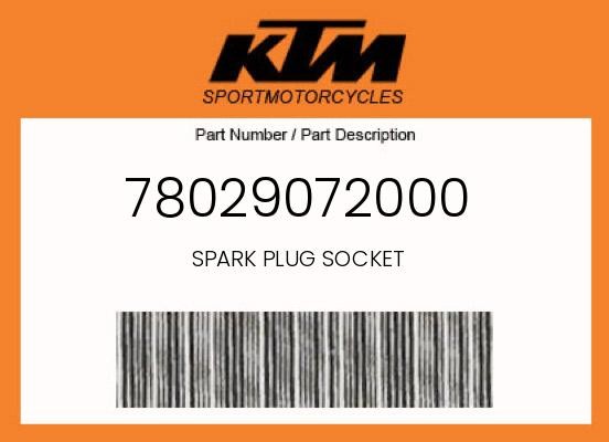 KTM Genuine Spark Plug Socket - 78029072000