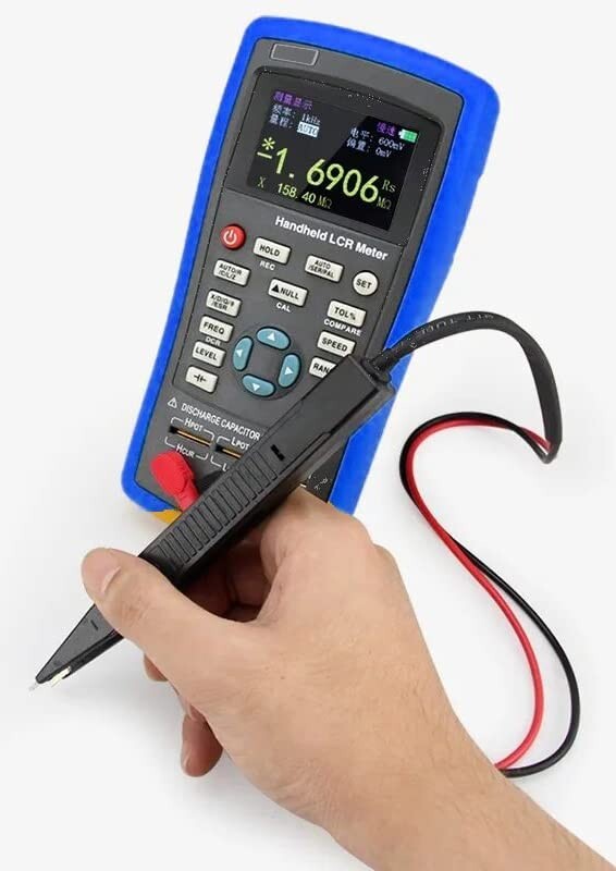 Digital Handheld LCR Bridge Meter Inductance Capacitance DC Resistance Tester