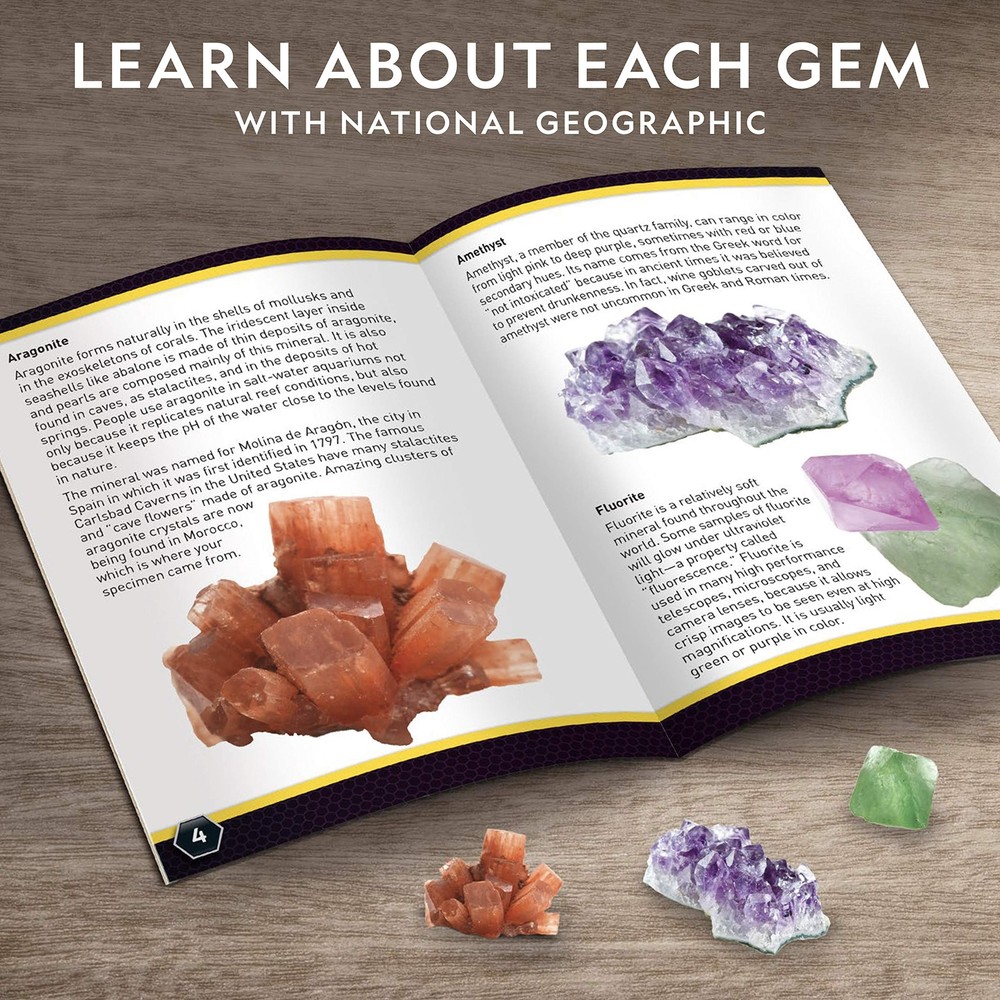 NATIONAL GEOGRAPHIC Mega Gemstone Dig Kit for Kids