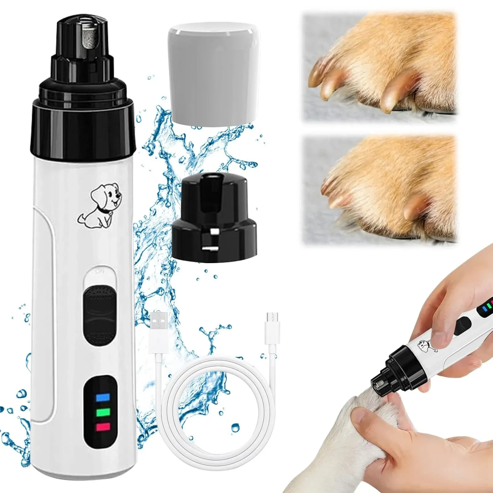 Upgraded Silent Groom Pro Nail Grinder Heusom Silent Grind Pro for Dogs Nail NEW