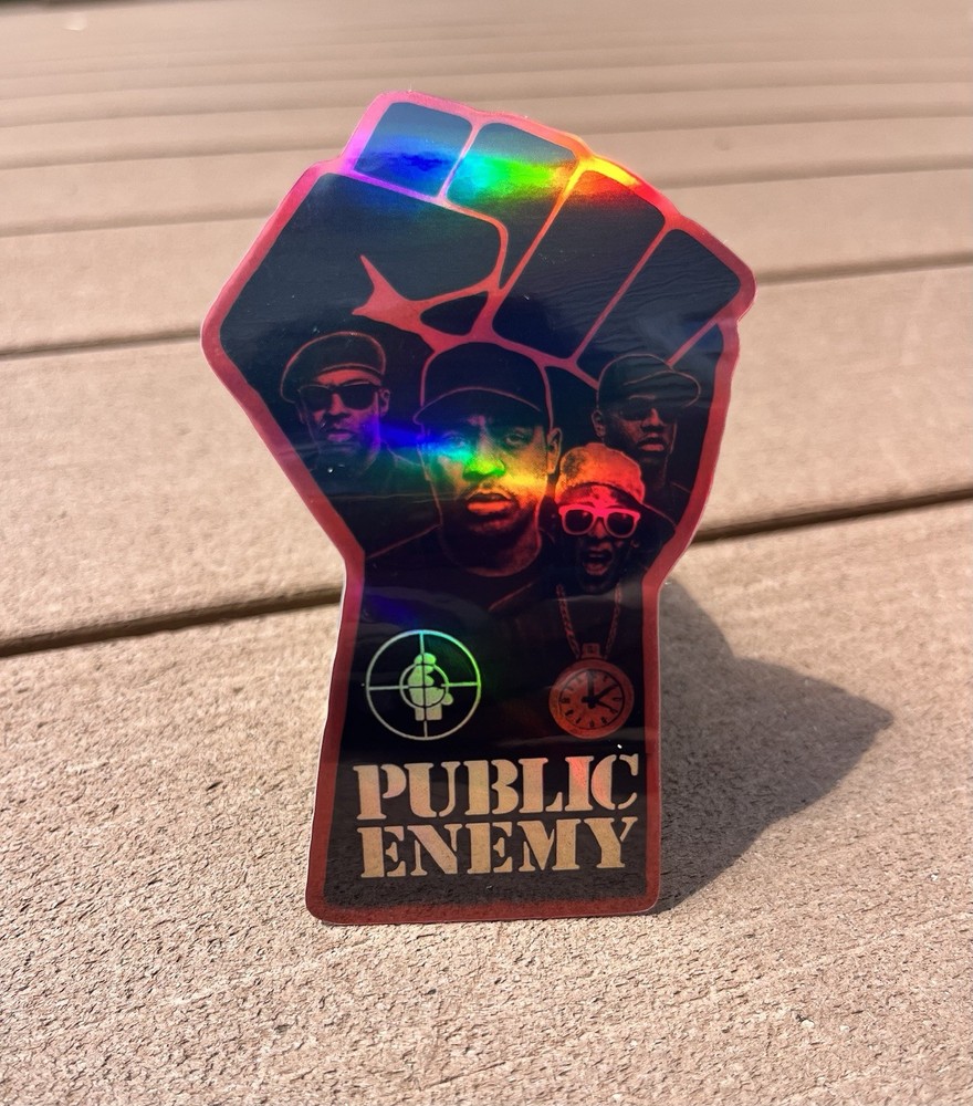 Public Enemy Holographic Sticker