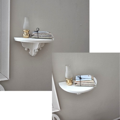 Miniature Half-Round Wall Shelf (1:6 Scale)