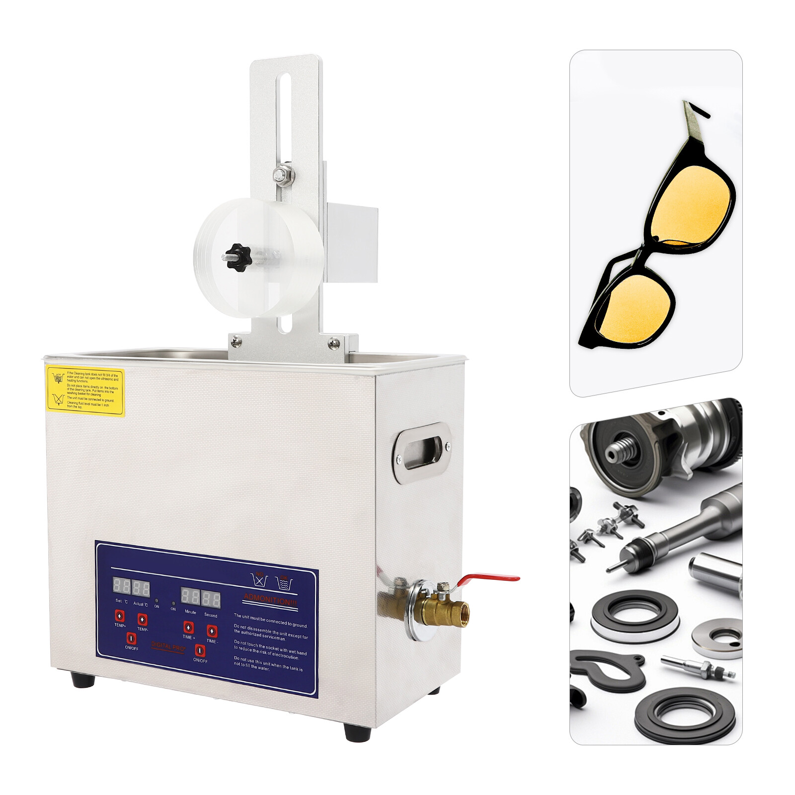 Liftable Album Disc Digital Ultrasonic Cleaner 6L Vinyl Record Washing Machine