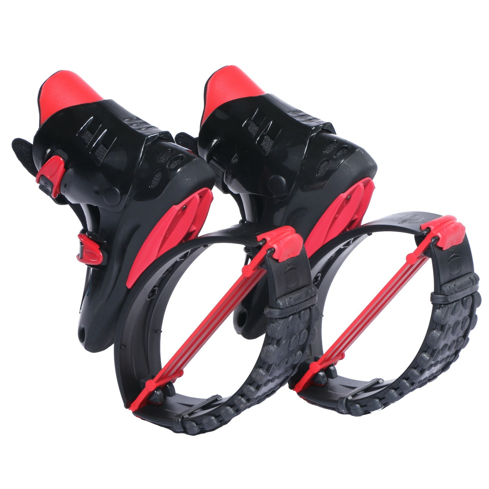 Joyfay Jumping Shoes Black-Red Fitness Bouncy Boots Unisex, XL XXL