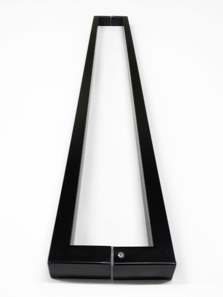 Long Square Rectangle Push Pull Handle for Home Entryway Door, Back to Back Set